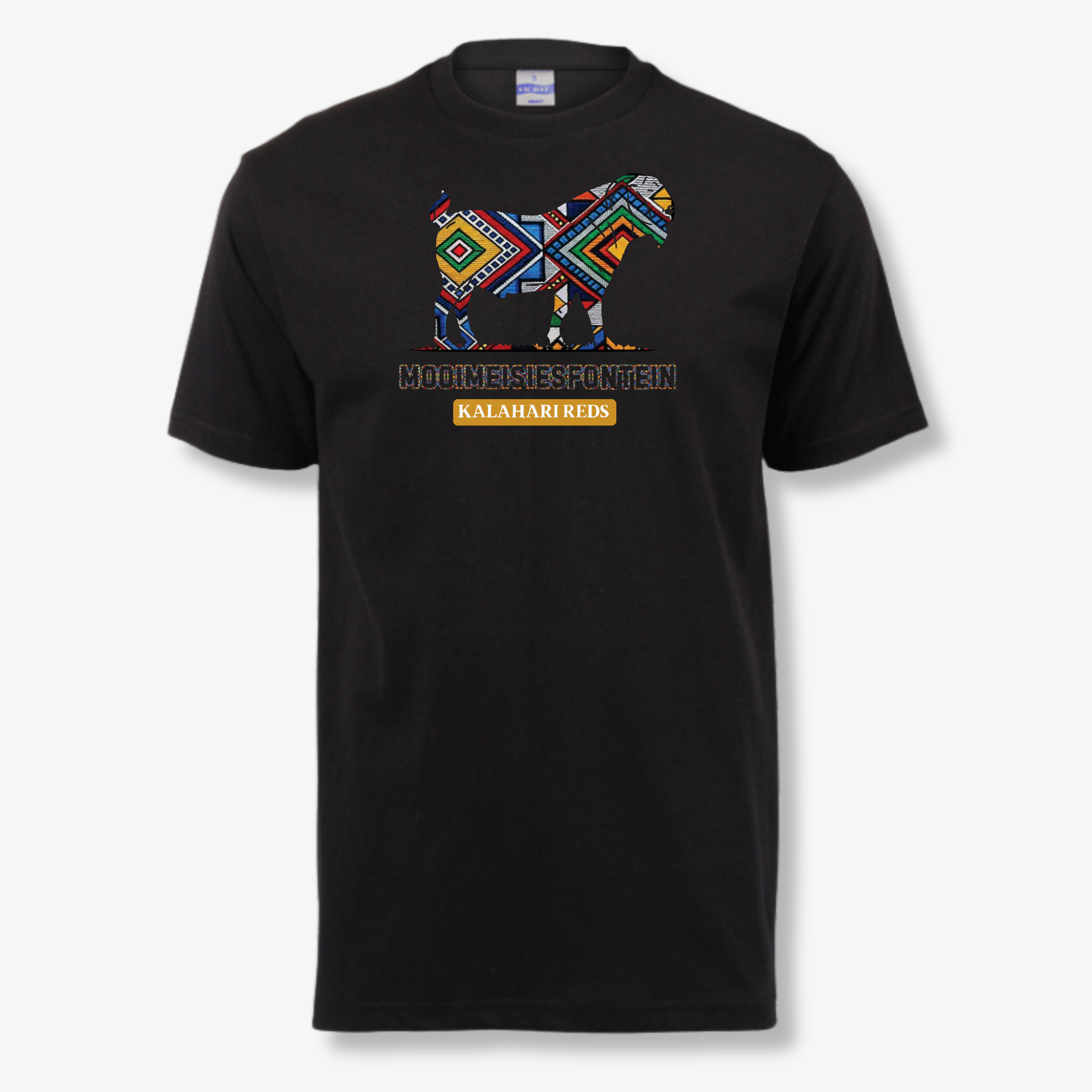 NDLELA – Ndebele Goat Tee – Black