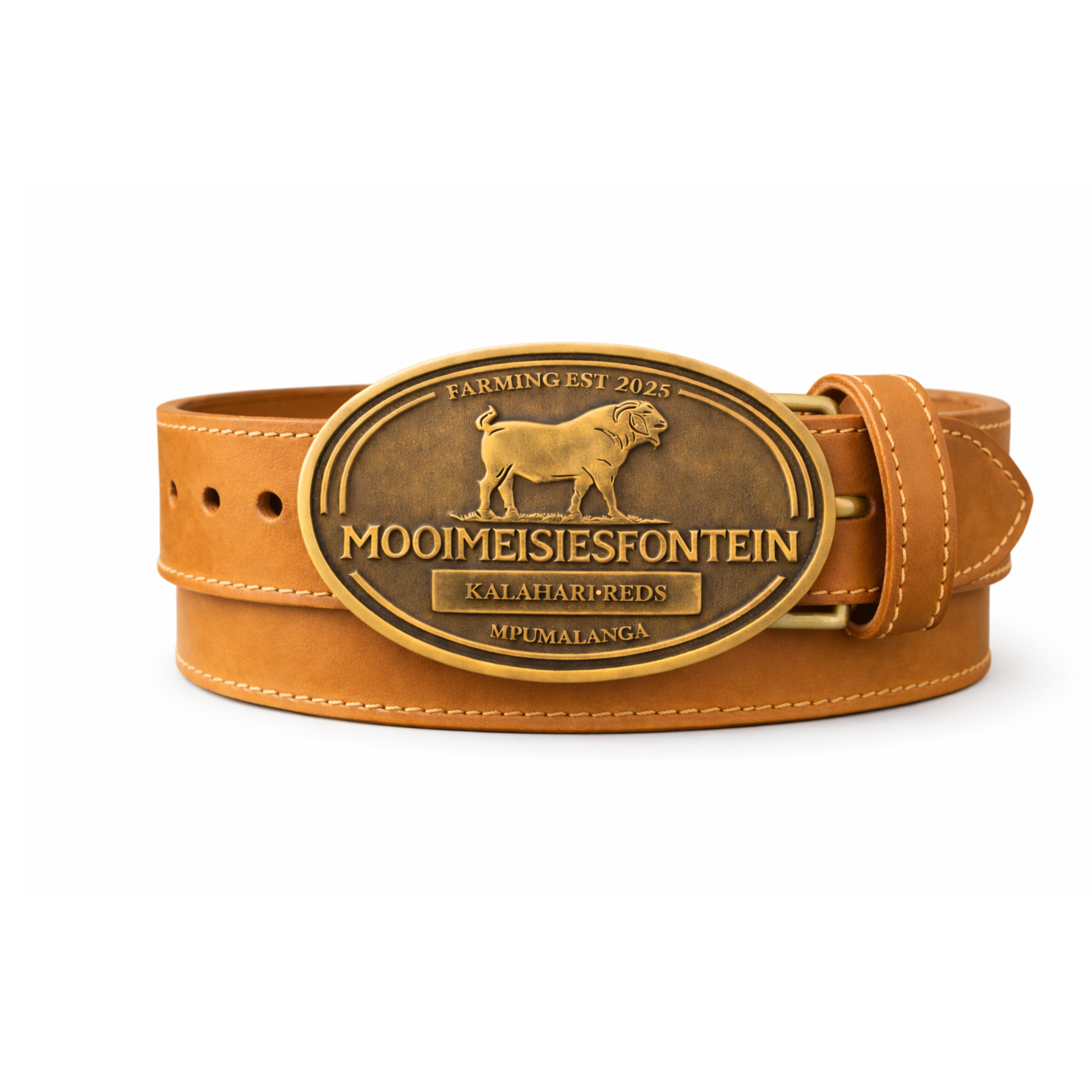 Mooimeisiesfontein 38mm Tan Full Grain Leather Belt