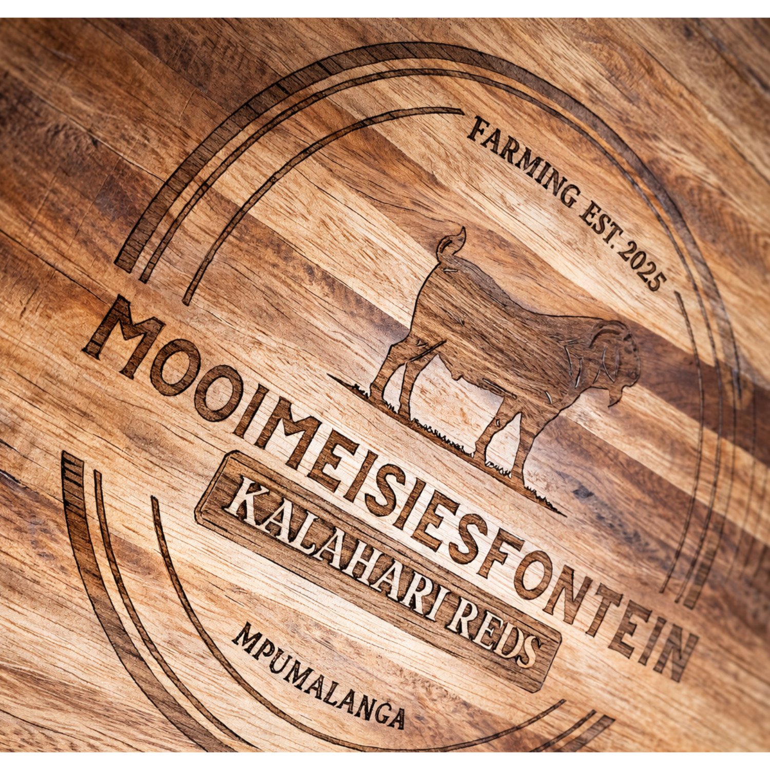 Mooimeisiesfontein Braai Plank – Engraved