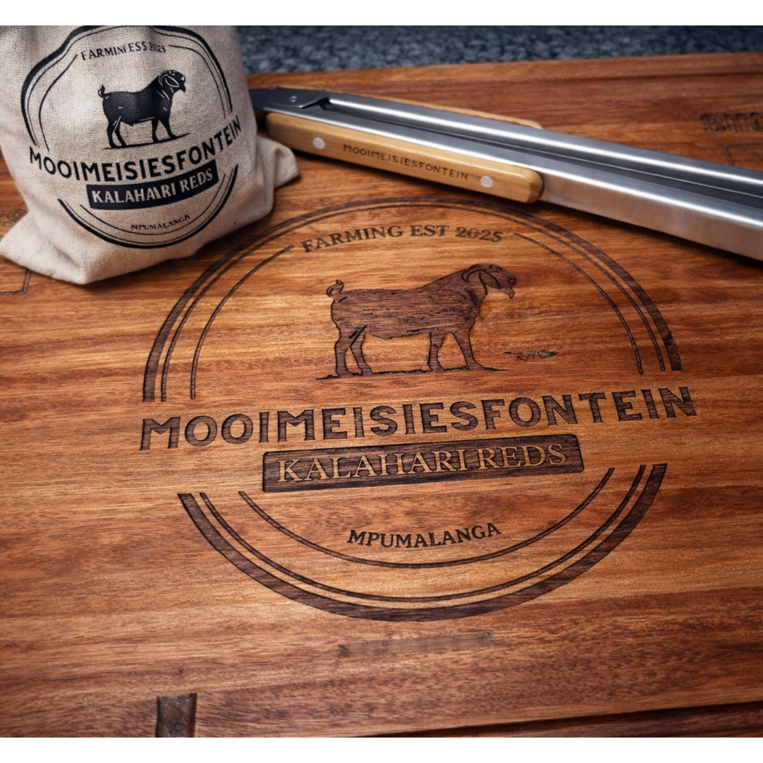 Mooimeisiesfontein Braai Plank Set – Plaas Edition