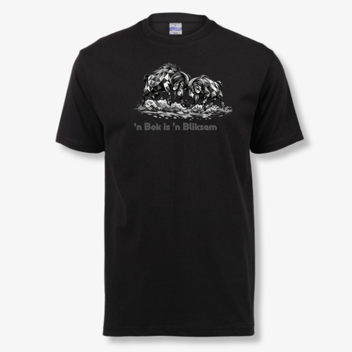 Bliksem Bok Tee – Black