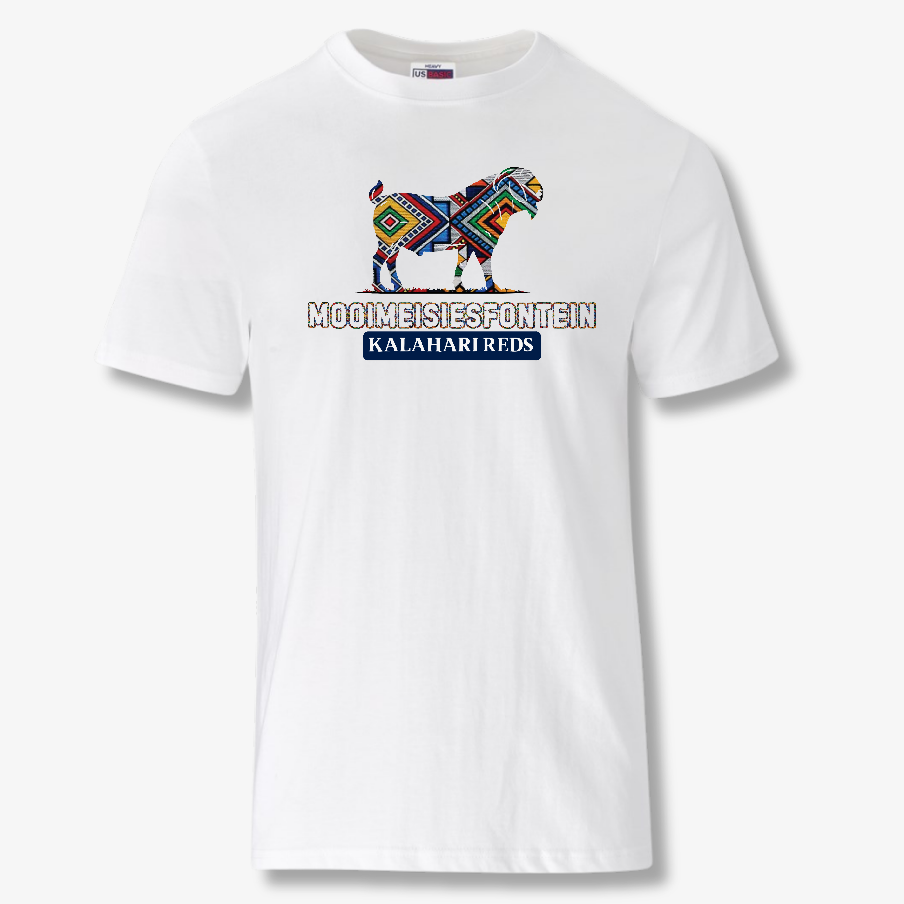 NDLELA – Ndebele Goat Tee – White