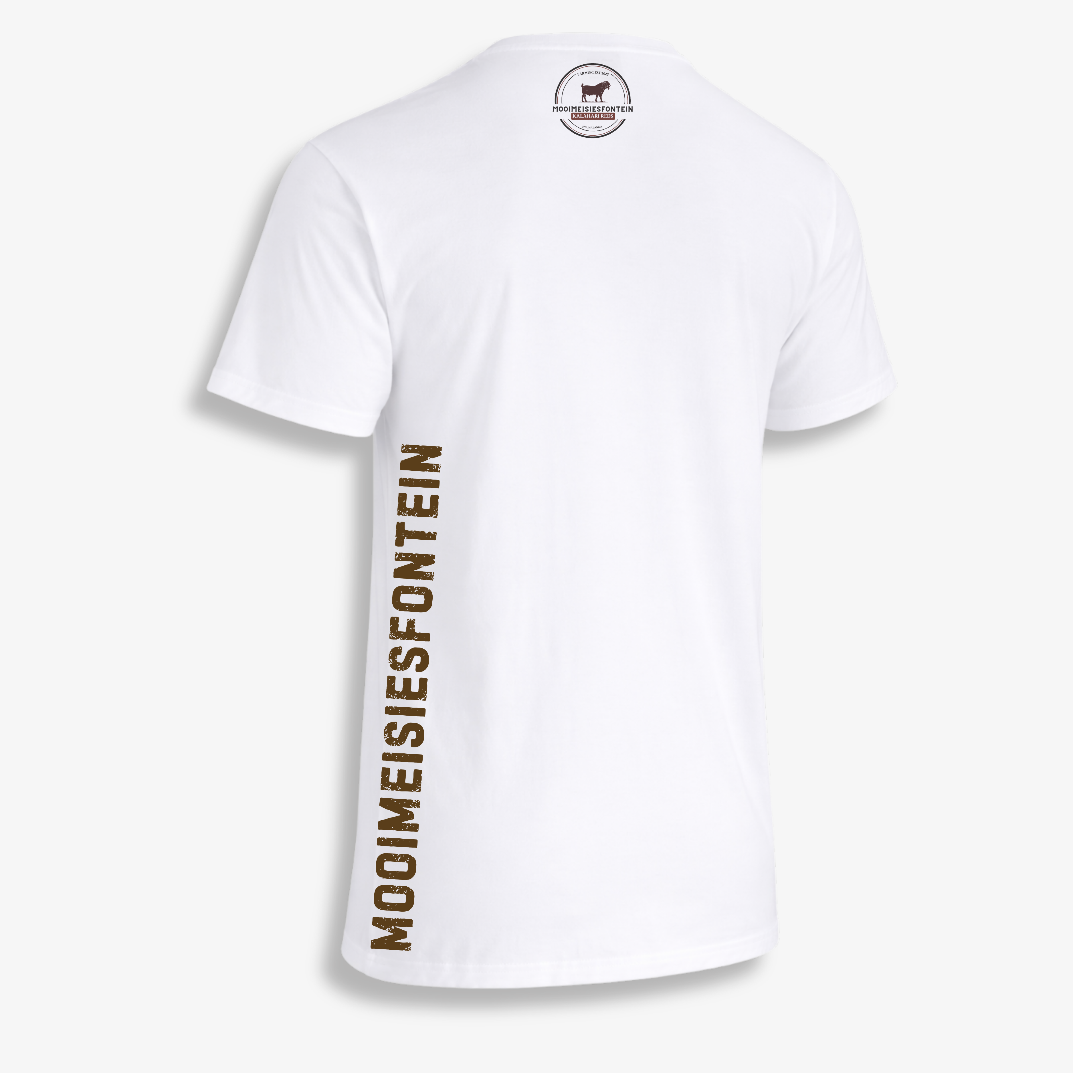 Geometric Stoet Ram Tee – White