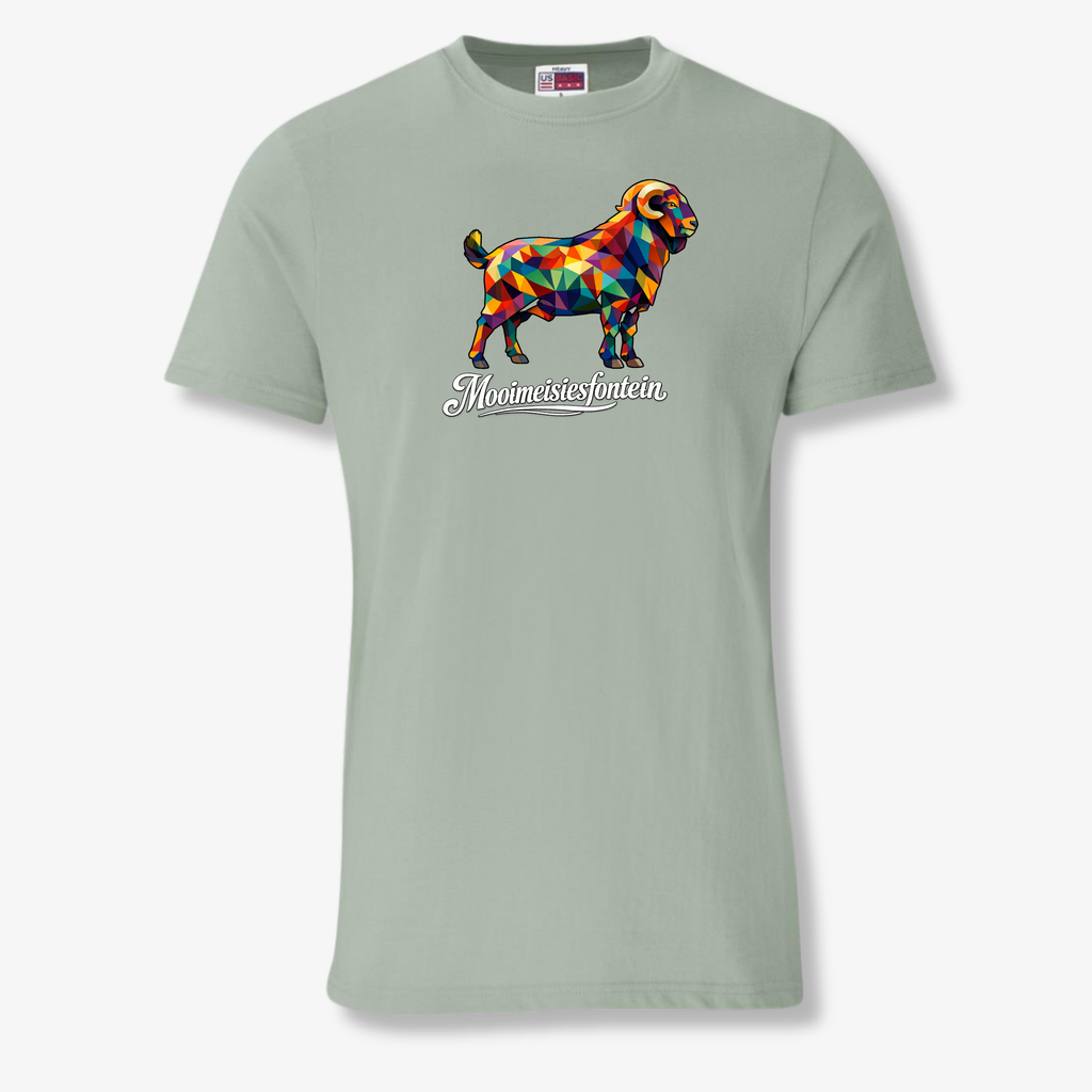 Geometric Stoet Ram Tee – Sage