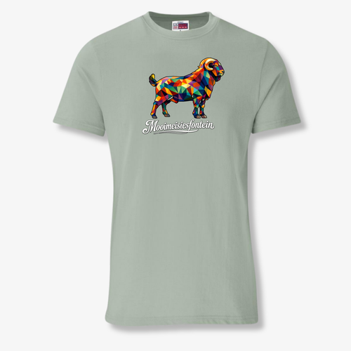 Geometric Stoet Ram Tee – Sage