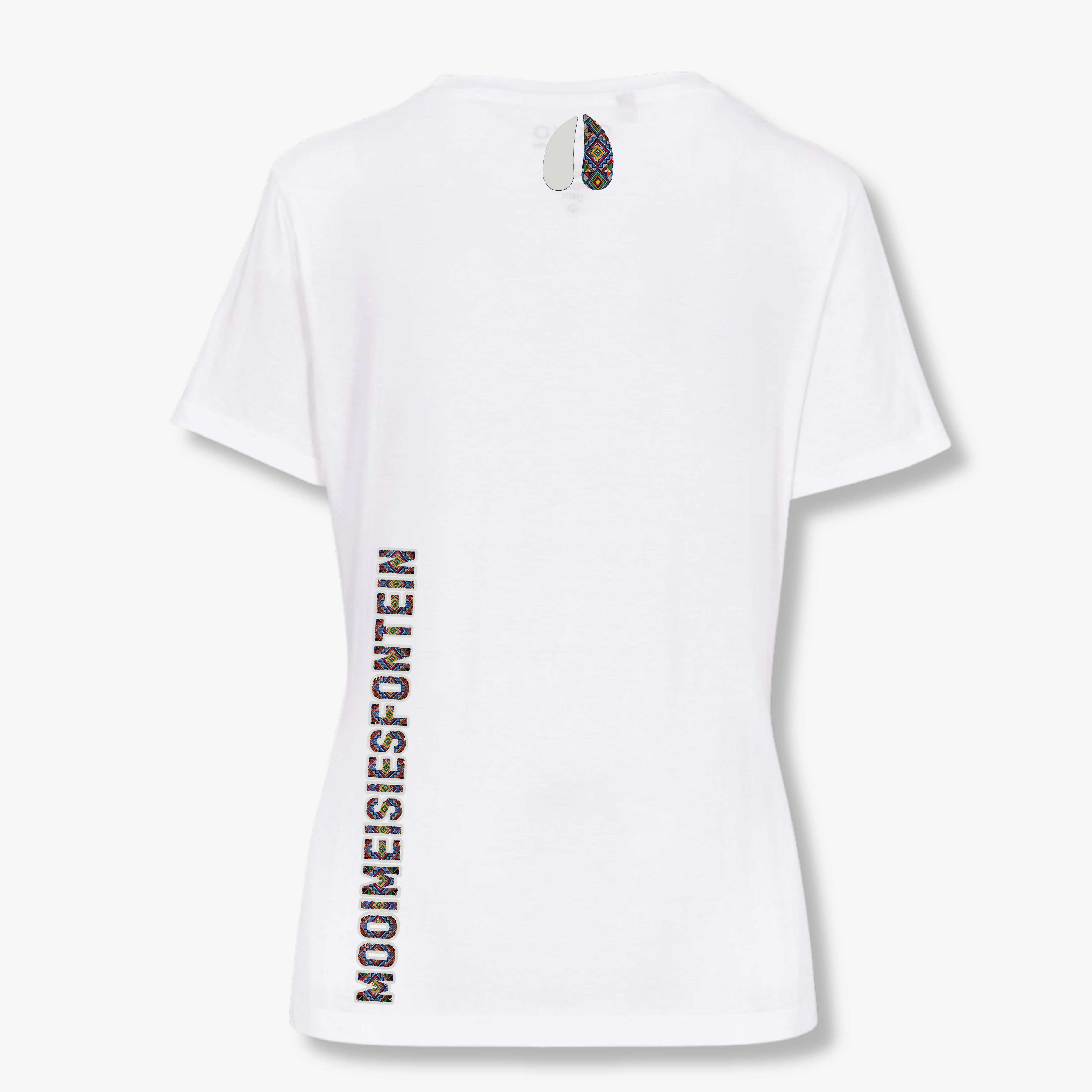 MMF Ndebele Chest Tee – White