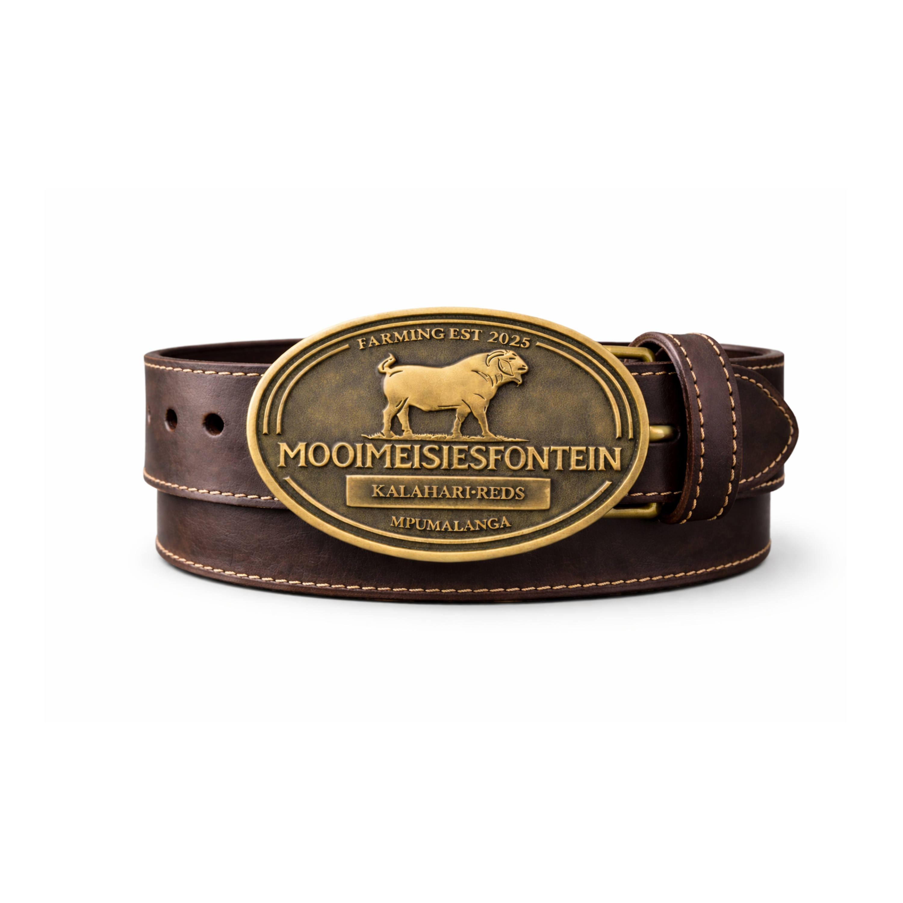 Mooimeisiesfontein 38mm Dark Brown Full Grain Leather Belt