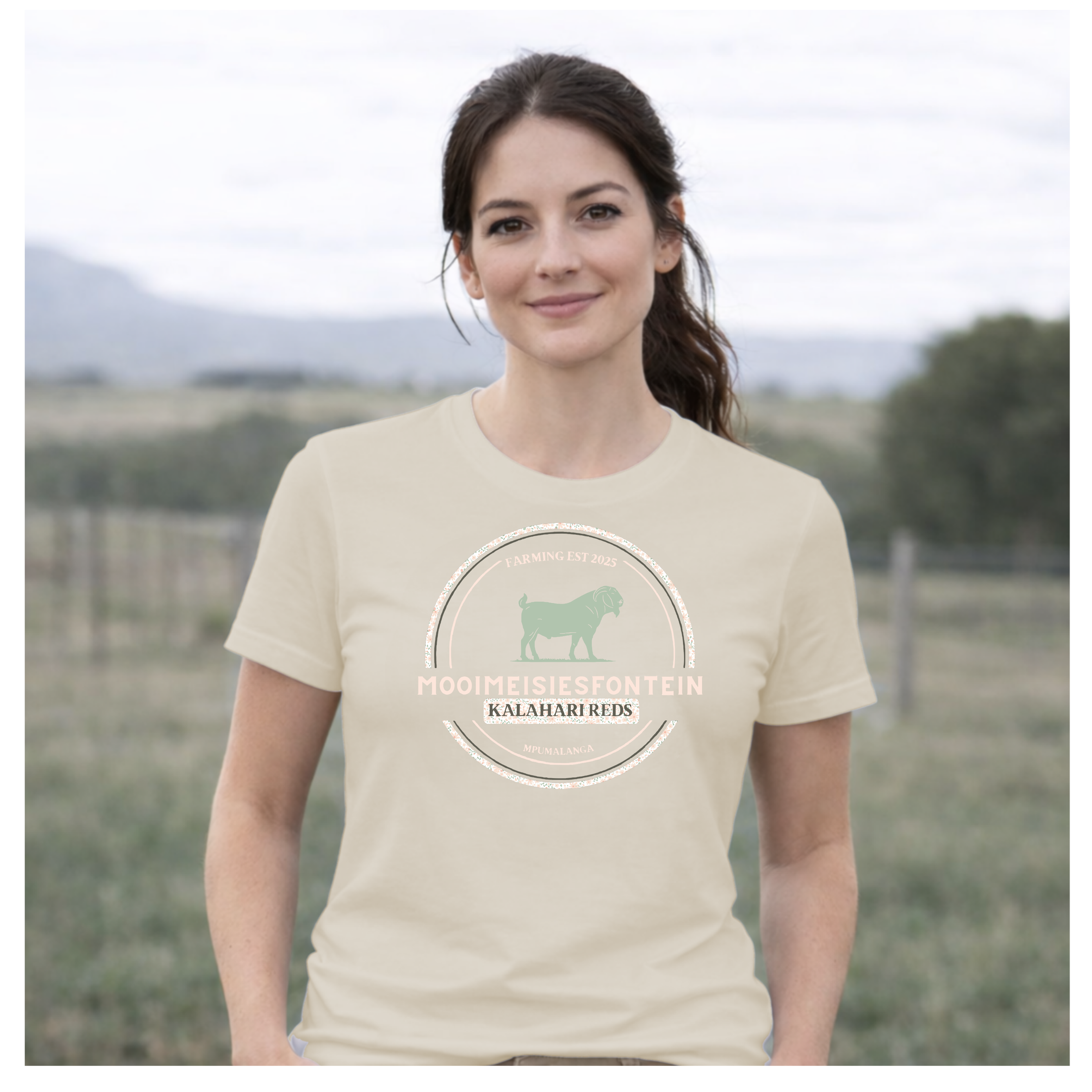 MMF Daisy Chest Tee – Natural