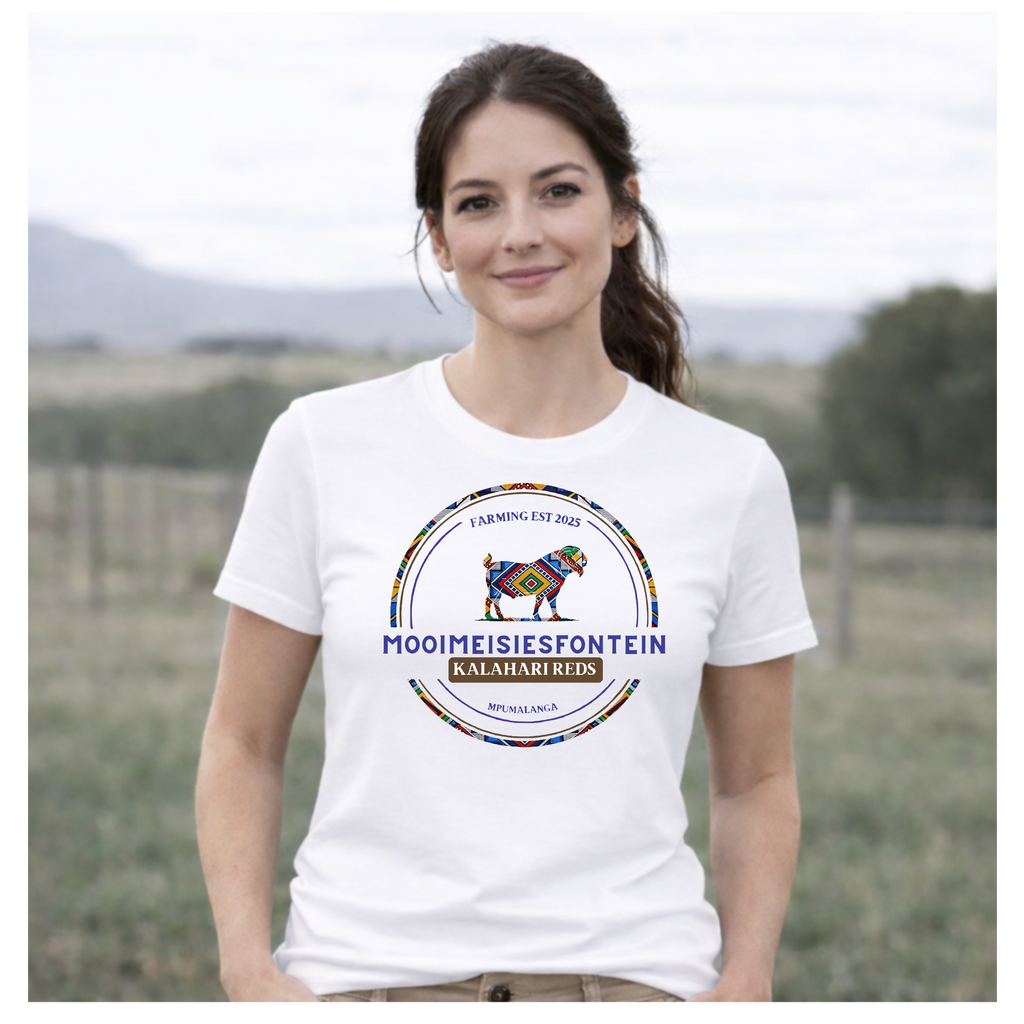 MMF Ndebele Chest Tee – White
