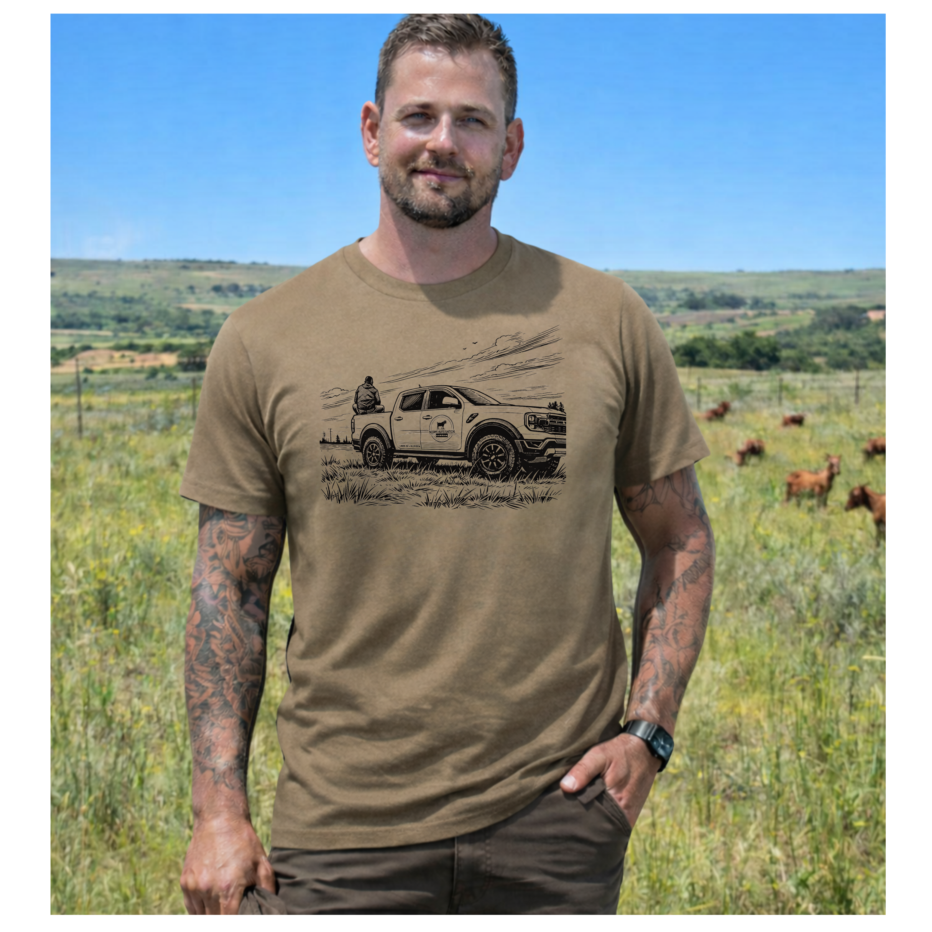 MMF Ford Stencil Tee – Olive