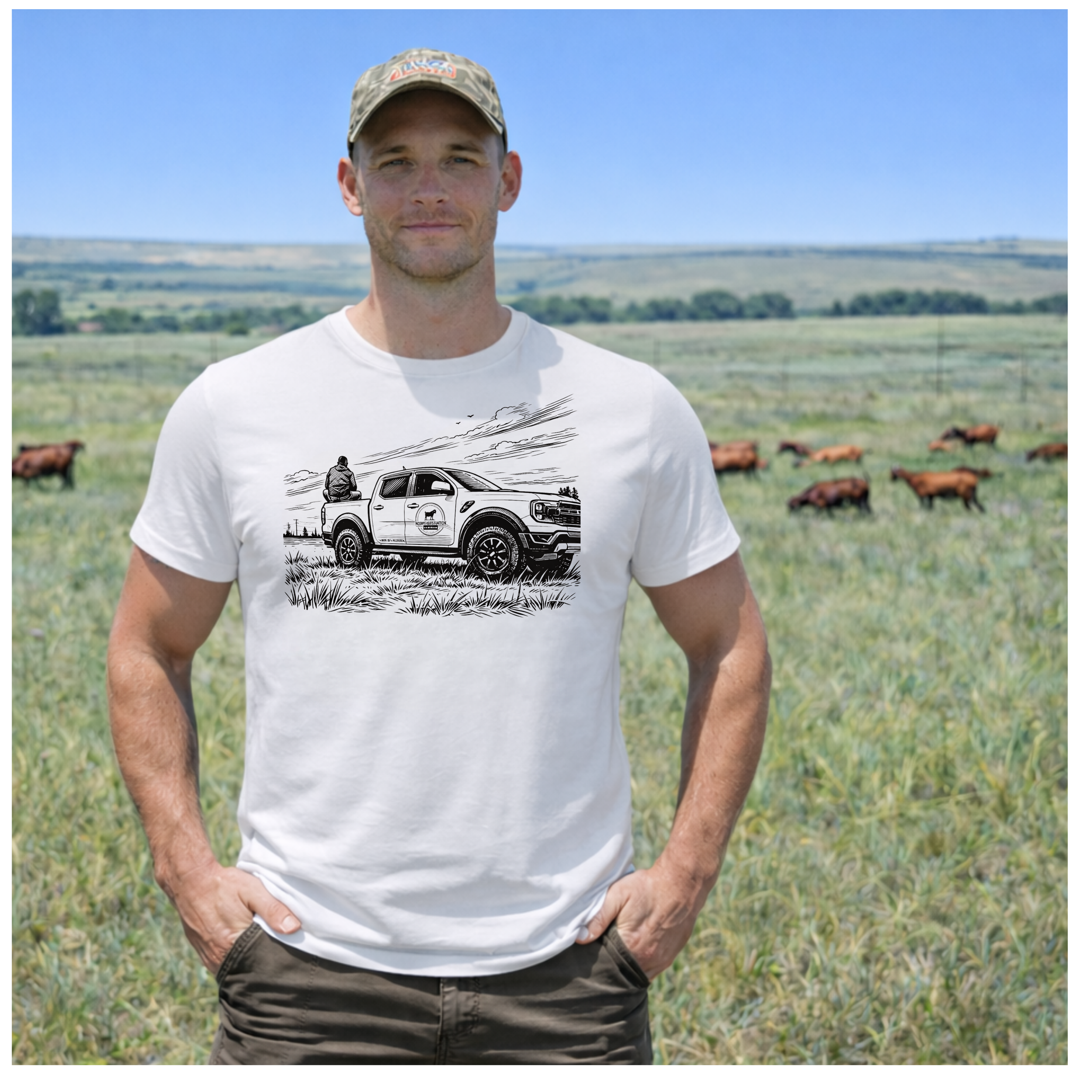 MMF Ford Stencil Tee – White