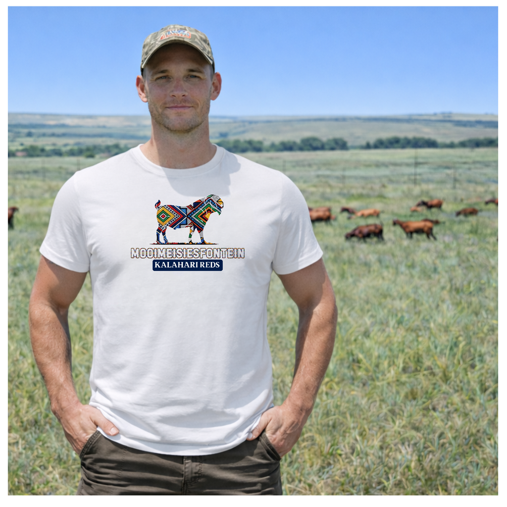 NDLELA – Ndebele Goat Tee – White