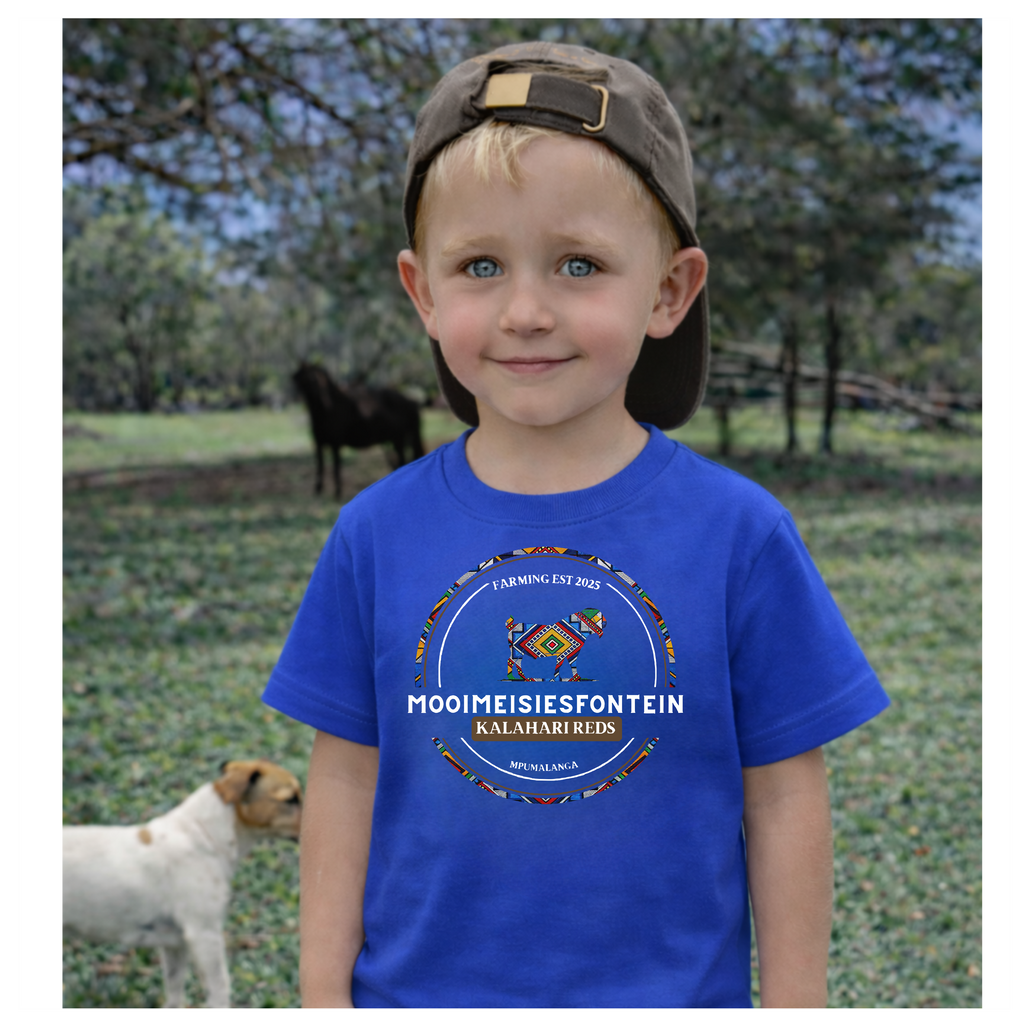 MMF Ndebele Chest Tee – Royal Blue