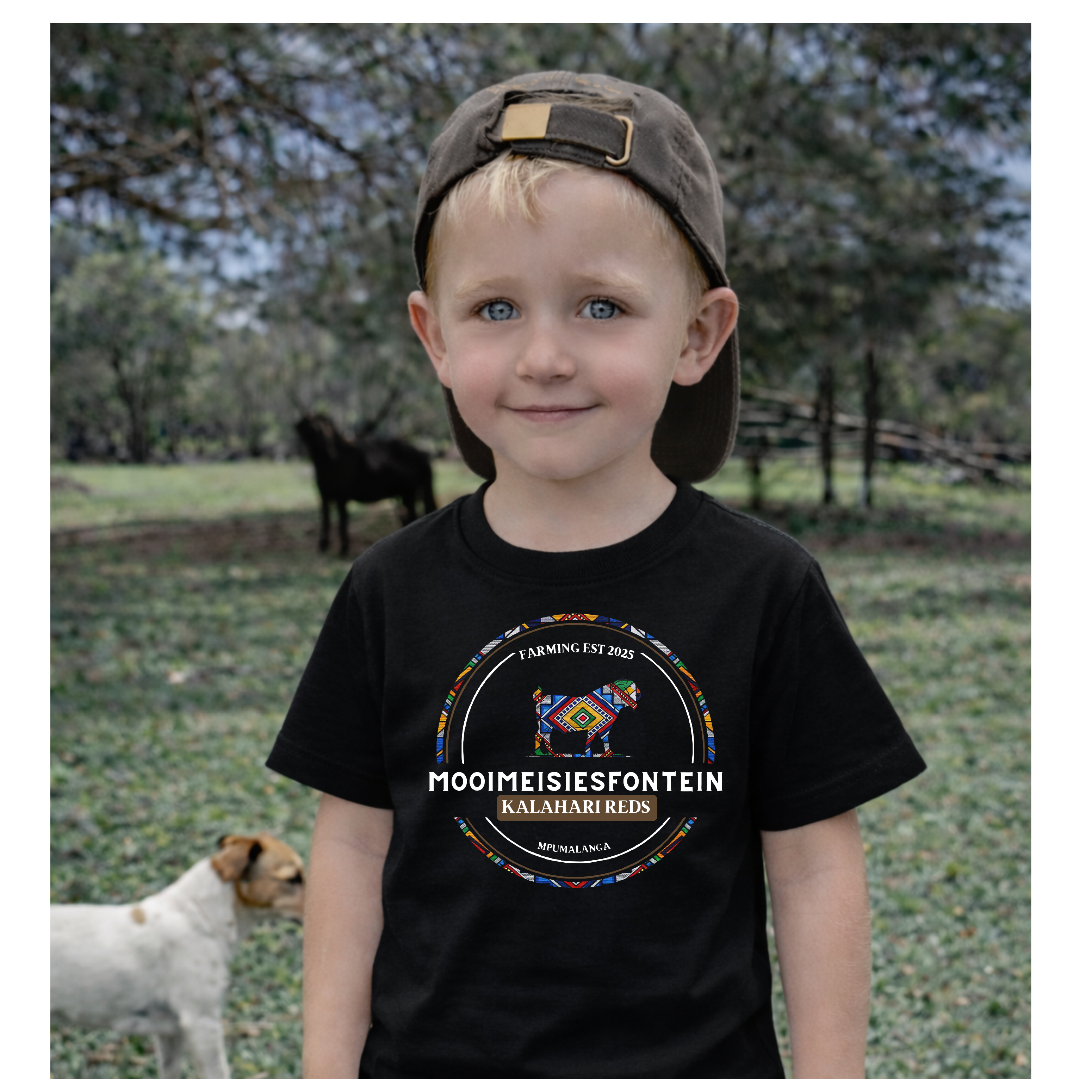 MMF Ndebele Chest Tee – Black