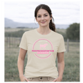 MMF Pink Flower Chest Tee – Natural