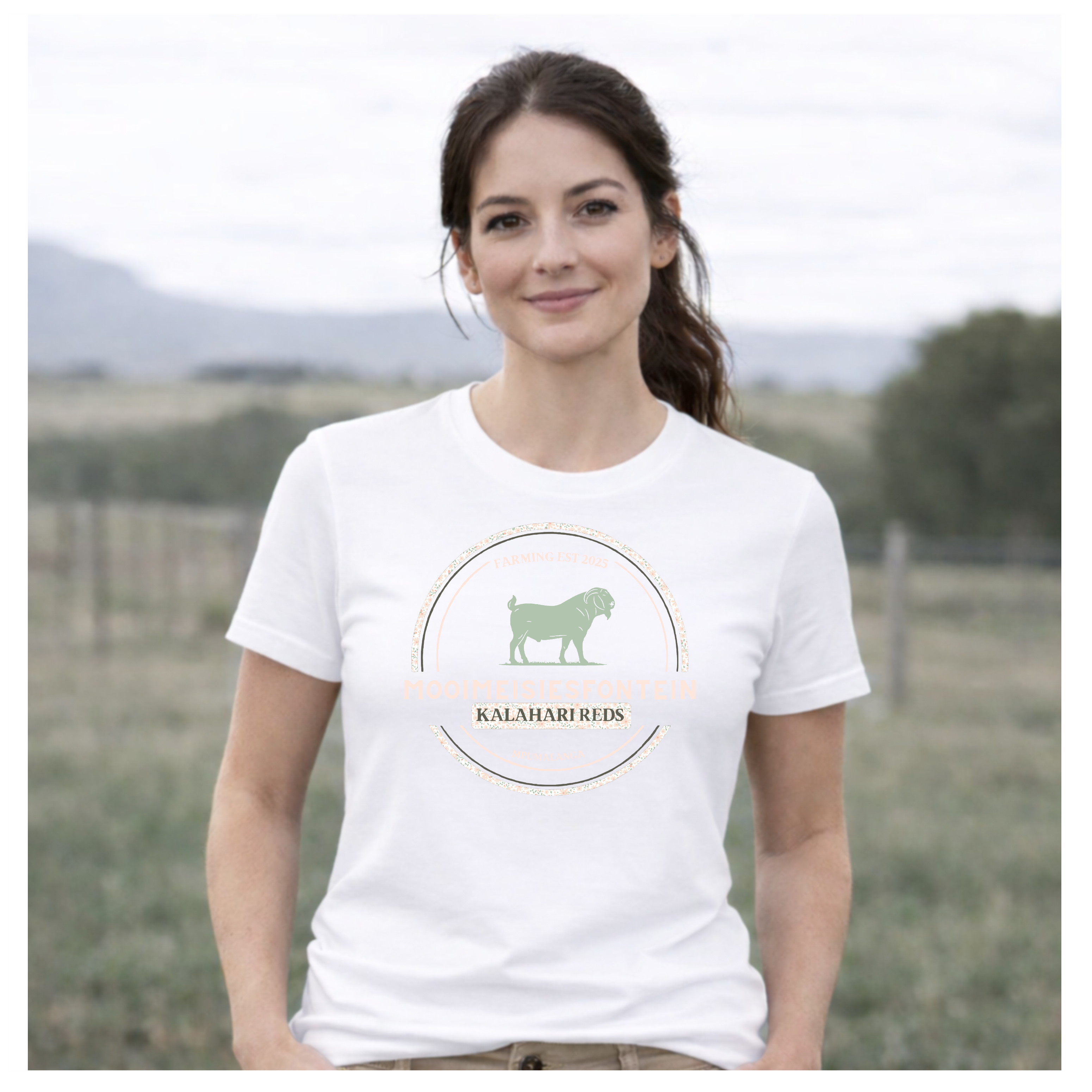 MMF Daisy Chest Tee – White