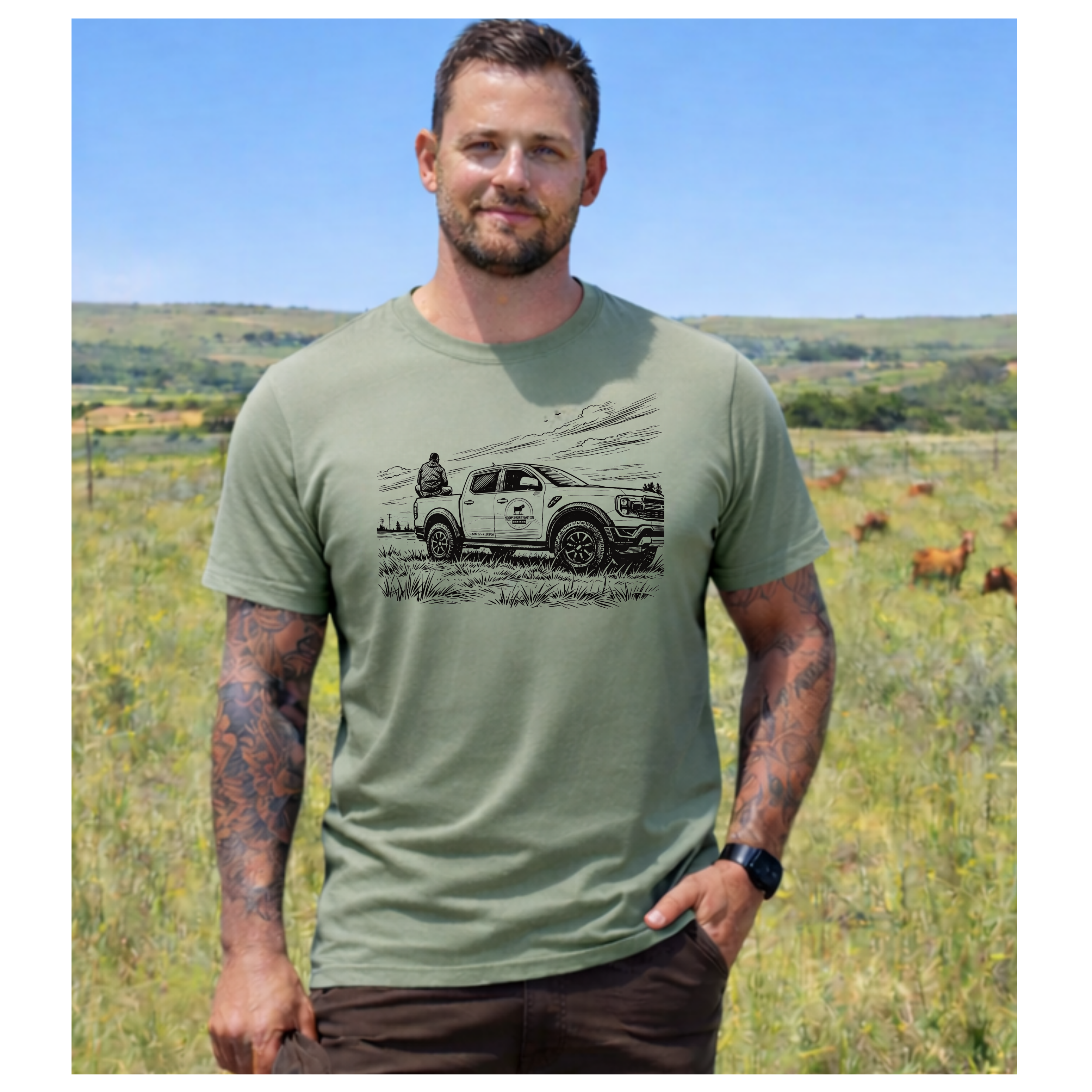 MMF Ford Stencil Tee – Sage