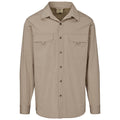Mens Long Sleeve Mawenzi Twill Shirt - Khaki