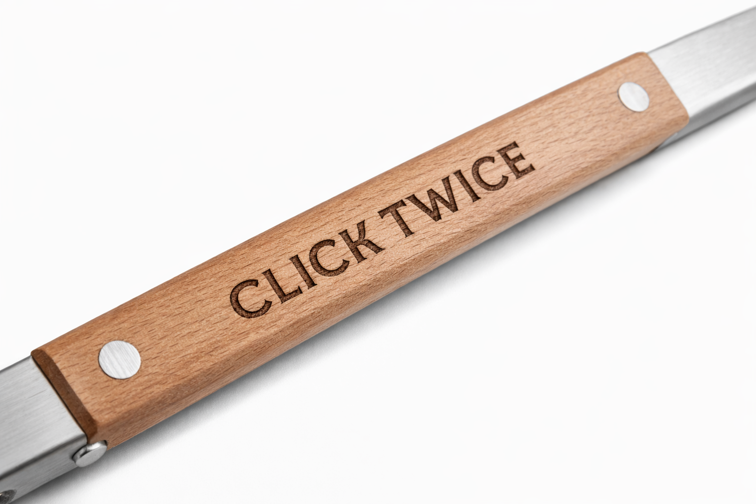 Mooimeisiesfontein Engraved Braai Tong – Click Twice Edition