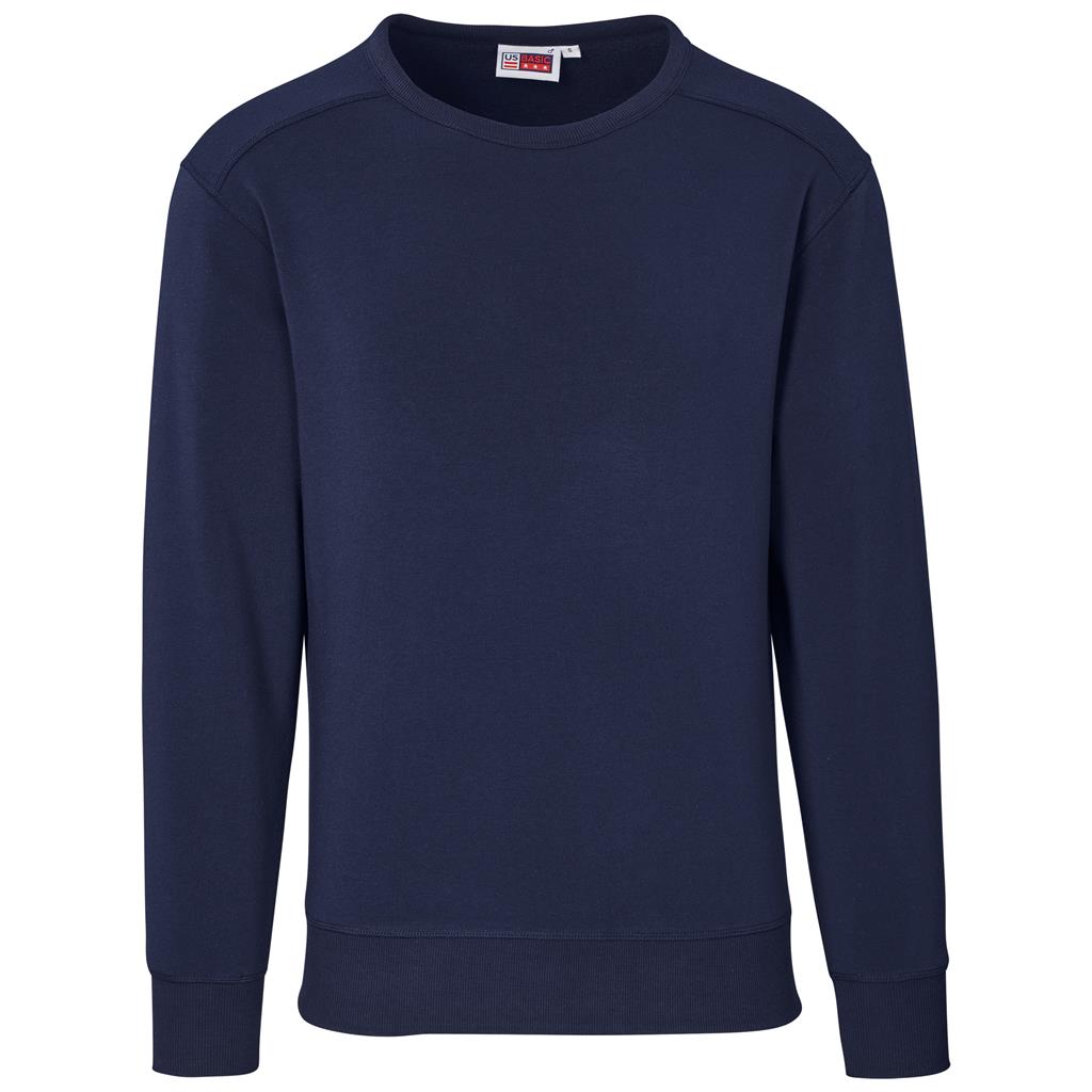 Mens Quinn Crew Neck Sweater - Navy