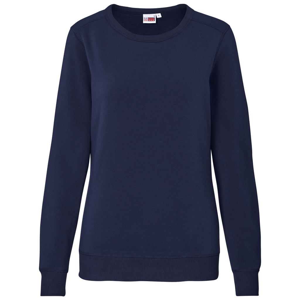 Ladies Quinn Crew Neck Sweater - Navy