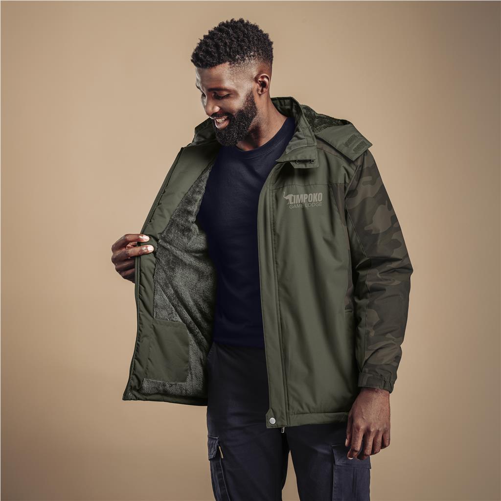 Mens Lebombo Jacket Camo - Detail View